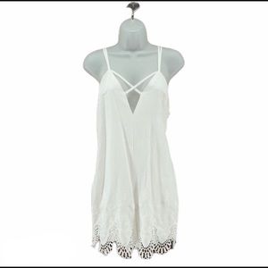 MADISON SQ WILDE HEART Sz S Playsuit NWT White